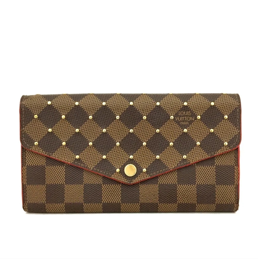 Louis Vuitton Damier Porte Feuille Sarah Long Bifold Wallet